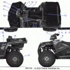 SPORTSMAN 570 X2 EU/ZUG TRACTOR Body, decals - a20swe57f1  /  s57c1  /  c2 (900154...