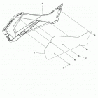 SPORTSMAN 570 X2 Body, right hand side panel heat shield and hardwa...