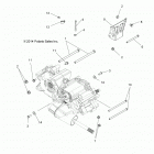 SPORTSMAN 450 HO EPS (A20SEE50A5) Drive train, main gearcase mounting - a20see50a5 (...