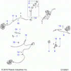 SPORTSMAN XP 1000/XP Brakes, brake lines - a20sxd95a9  /  e95ag  /  cag...