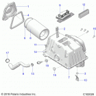 SPORTSMAN XP 1000/XP 1000 HUNTER EDITION 48 Engine, air intake - a20sxd95a9  /  e95ag  /  cag ...