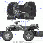 SPORTSMAN XP 1000 48 Body, decals - a20sxe95kl  /  kr (900155-01)