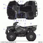 SPORTSMAN 570 UTLILITY PACKAGE Body, decals - a20seg57a1  /  a4  /  a7  /  a9  / ...