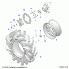 SPORTSMAN 850 HIGH LIFTER Wheels, rear and hub - a20sxn85a8  /  ca8 (c102216...