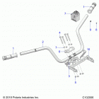 SPORTSMAN XP 1000 48 Steering, handlebar and controls - a20sxz95ag  /  ...