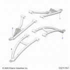 SPORTSMAN XP 1000 48 Suspension, front a-arms - a20sxz95ag  /  cag (c02...