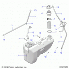 SPORTSMAN 1000 XP 48 TRAIL PACKAGE (A20SXZ95AG/9CAG) Body, fuel tank - a20sxz95ag  /  9cag (c0211253)