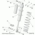 SCRAMBLER 1000XP 55 Suspension, shock, rear - a20sge95ak (c101712)