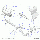 SPORTSMAN 570 EPS EU 3PC Engine, exhaust - a20see57k1 [c101988]
