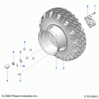 ACE 150 EFI MD WHITE Wheels, rear -a20hab15n2 (101426-3)