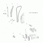 RANGER 570 CREW FULL SIZE Engine, cam chain and sprocket - r21cda57a1  /  b1...