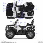 SPORTSMAN XP 1000 TOURING 48 Body, decals - a20sye95kh (900156-01)