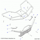 SPORTSMAN 450 HO UTILITY Body, front rack - a20seg50a1  /  a5  /  ca1  /  c...