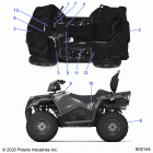 SPORTSMAN TOURING 570 EPS EU 3PC Body, decals - a20sde57k5 (900144-01)