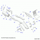 SPORTSMAN TOURING 570 EFI/EPS (A20SDA57A5/L4/E57A4/LE) Engine, exhaust - a20sda57a5  /  l4  /  e57a4  /  ...