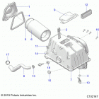 SPORTSMAN 850/LE 48 Engine, air intake - a20sxa85a1  /  a7  /  ca1  / ...