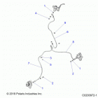 SPORTSMAN TOURING 570 EPS EU 3PC Brakes, front brake lines - a20sde57k5 (c0200972-1...