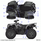 SCRAMBLER 850 48 Body, decals - a20sva85a3 (900133-01)