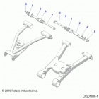 SPORTSMAN TOURING 570 EPS EU 3PC Suspension, rear a-arm mounting and bushings - a20...