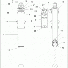 SPORTSMAN XP 1000 S 55 Suspension, shock, rear piggyback internals - a20s...