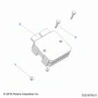 SPORTSMAN XP 1000 TOURING 48 Electrical, voltage regulator and mounting - a20sy...