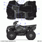 SPORTSMAN 570 EU TRACTOR ZUGLOF Body, decals -   a20set57c1  /  c2  /  f1 (900149-...