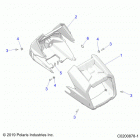 SPORTSMAN 570 EPS EU 3PC Body, headlight pod - a20see57k1 (c0200878-1)