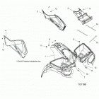 SPORTSMAN TOURING 570 PREMIUM Body, front cab and side panels - a20sje57ax  /  b...