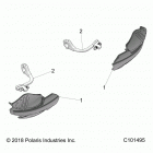 SCRAMBLER 1000XP 55 Body, handguards - a20sge95ak (c101495)