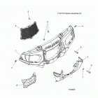 SPORTSMAN XP 850 TOURING 48 Body, front bumper and mounting - a20sye85ap  /  c...