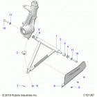 SPORTSMAN 570 EPS EU 3PC Suspension, a-arm and strut mounting - a20see57k1 ...