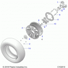SPORTSMAN XP 1000 48 Wheels, front and hub - a20sxe95kl  /  kr (c102013...