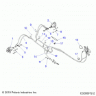 SPORTSMAN TOURING 570 EPS EU 3PC Brakes, rear brake lines - a20sde57k5 (c0200972-2)