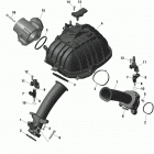 001 - Maverick Sport 1000R - DPS - CE 01- rotax - air intake manifold and throttle body