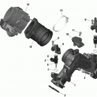 002 - Traxter HD10 - XT - CE 01- rotax - air intake manifold and throttle body