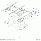 RANGER 1000XP PS MUD (R21RRM99AG) Body, box, mounting - r21rrm99ag (c701238)