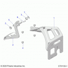POLARIS GENERAL 1000 4P DELUXE (G21G4D99AW/BW) Brakes, pedal - g21g4d99aw  /  bw (c701133-1)