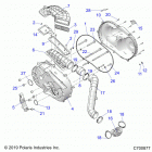 RANGER 1000XP EPS EU/TR/ZUG Drive train, clutch cover and ducting - r20rre99j1...