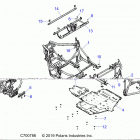 POLARIS GENERAL 1000 EPS DLX (G21GAD99AC/AW/BC/BW) Chassis, main frame and skid plates - g21gad99ac  ...