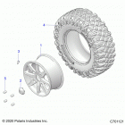 POLARIS GENERAL 1000 DLX OPT1 (G20GXJ99AP/AG/BP/BG) Wheels, front - g20gxj99ap  /  ag  /  bp  /  bg (c...