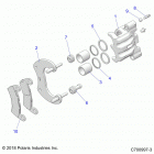 RZR XP TURBO 3PC Brakes, rear caliper - z20nae92kl (c700997-3)