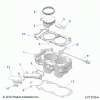 RZR XP TURBO S Engine, cylinder and piston - z20pal92ag  /  ap  /...