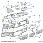 RANGER 1000XP CREW NSTR UL (R21RSZ99A9/AC/AP/AW/B9/BC/BP/BW) Body, dash - r21rsz99a9  /  ac  /  ap  /  aw  /  b...