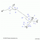RANGER 1000 PS CREW  (R21T6A99A1/B1) Brakes, brake lines and master cylinder - r21t6a99...