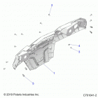 RZR 570 Body, rear bumper - z20cha57a2  /  e57am (c701041-...