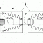 RANGER EV Drive train, rear drive shaft - r21maae4g8  /  g9 ...