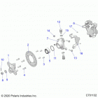 POLARIS GENERAL 1000 4P DELUXE (G21G4D99AW/BW) Suspension, front hub - g21g4d99aw  /  bw (c701132...