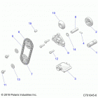 RZR 570 Engine, oil pump - z20cha57a2  /  e57am (c701045-6...