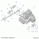 RZR Engine, mounting - z20ase99ah  /  lh  /  bh (c7010...