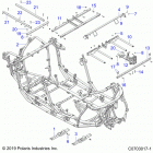 RZR PRO XP 4 Chassis, main frame - z20r4_92ac  /  bc  /  ae  / ...